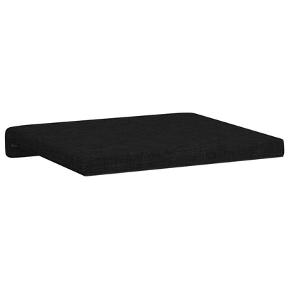 Bench Cushion 2 pcs Fabric Black Depth 35 cm