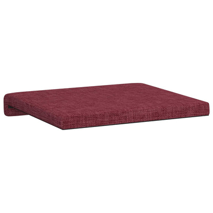 Bench Cushion 2 pcs Fabric Wine Red Depth 35 cm