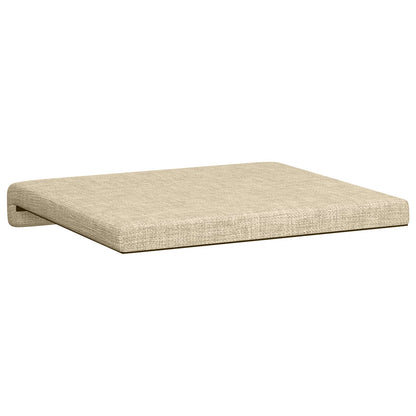 Bench Cushion 2 pcs Fabric Cream Depth 35 cm