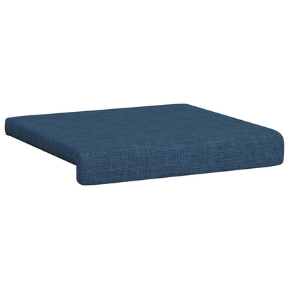Bench Cushion 2 pcs Fabric Blue Depth 35 cm