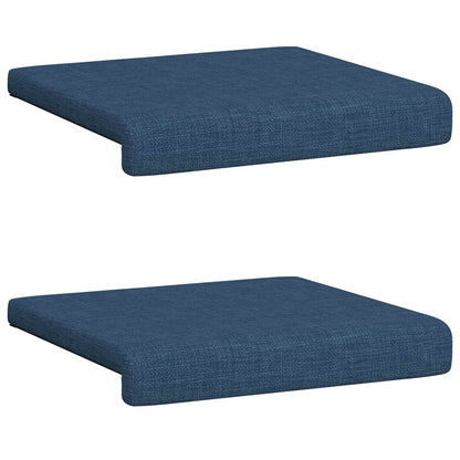 Bench Cushion 2 pcs Fabric Blue Depth 35 cm