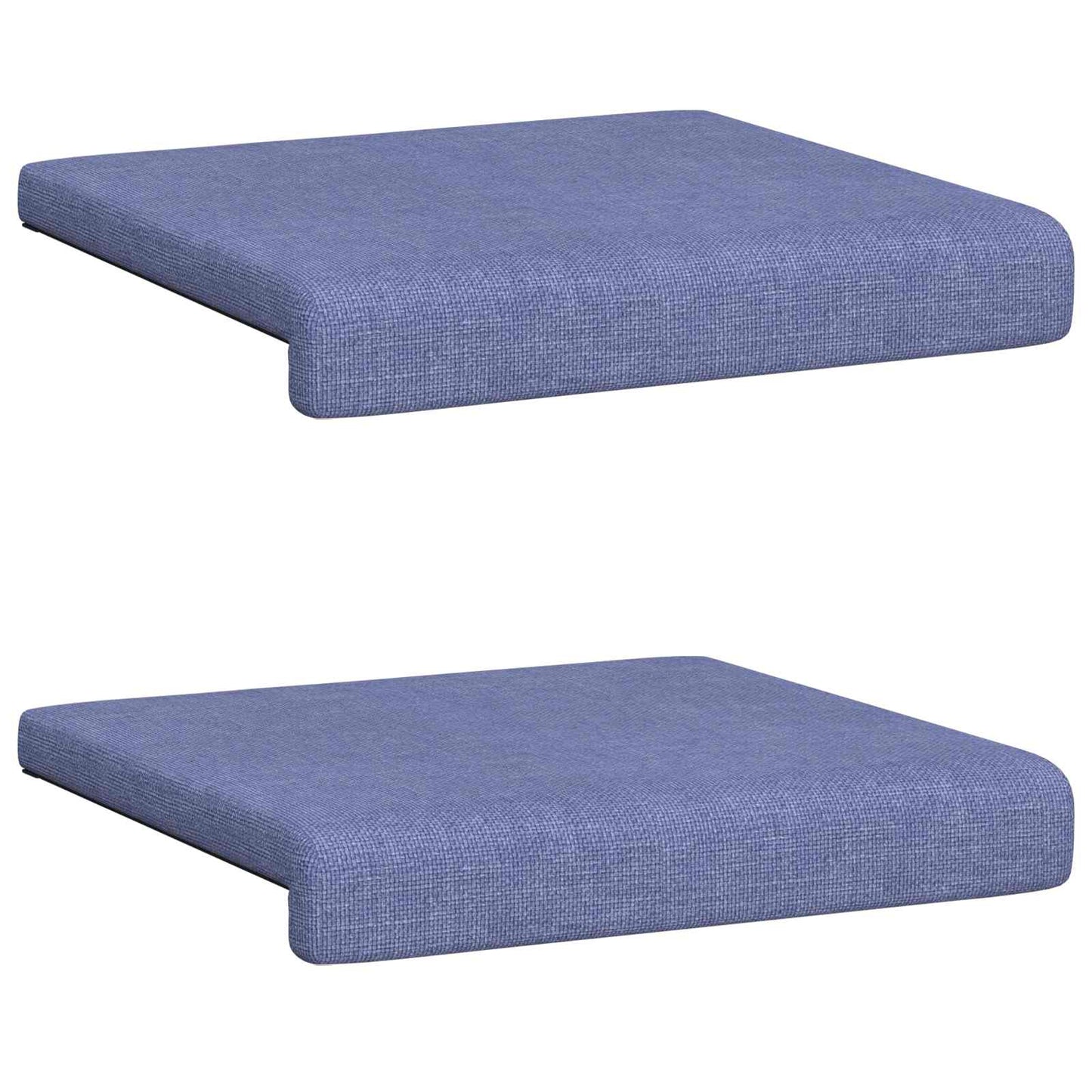 Bench Cushion 2 pcs Fabric Jeans Blue Depth 35 cm
