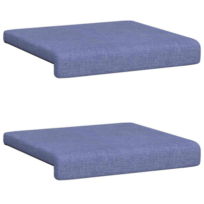 Bench Cushion 2 pcs Fabric Jeans Blue Depth 35 cm