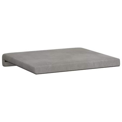 Bench Cushion 2 pcs Velvet Light Grey Depth 35 cm