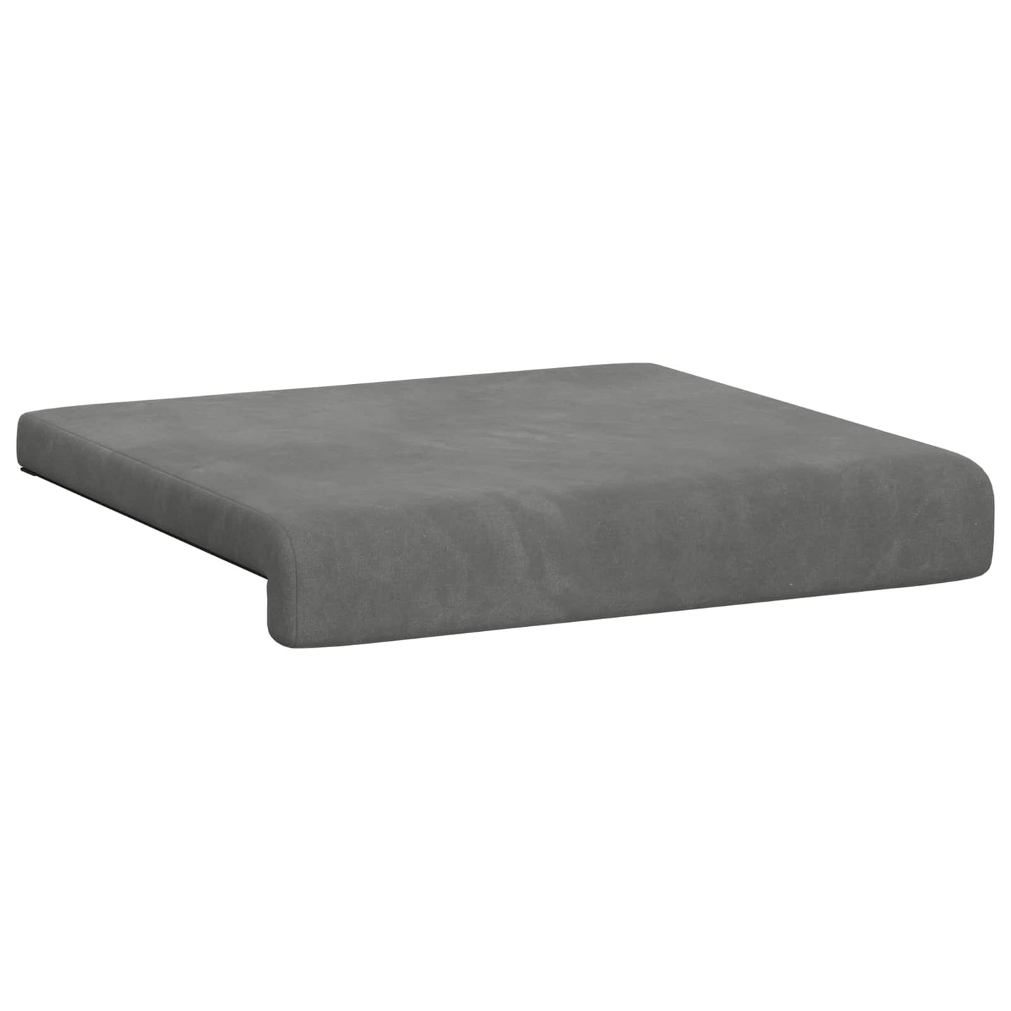 Bench Cushion 2 pcs Velvet Dark Grey Depth 35 cm