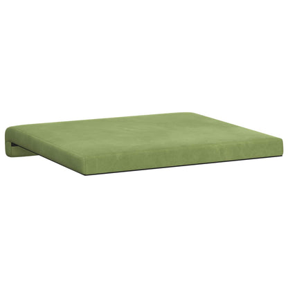 Bench Cushion 2 pcs Velvet Light Green Depth 35 cm
