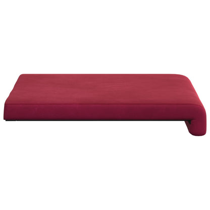 Bench Cushion 2 pcs Velvet Wine Red Depth 35 cm