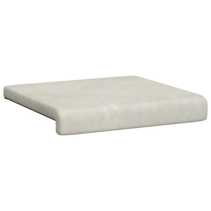 Bench Cushion 2 pcs Velvet Cream Depth 35 cm