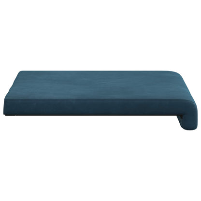 Bench Cushion 2 pcs Velvet Blue Depth 35 cm