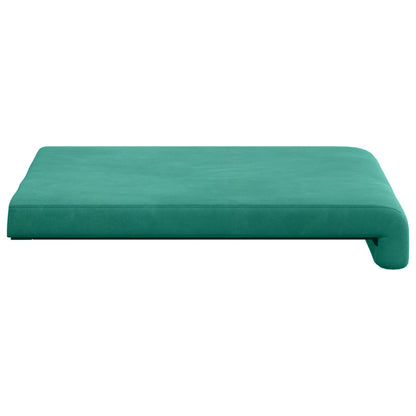 Bench Cushion 2 pcs Velvet Turquoise Depth 35 cm