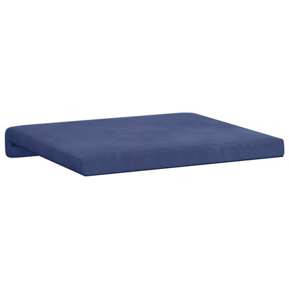 Bench Cushion 2 pcs Velvet Police Blue Depth 35 cm