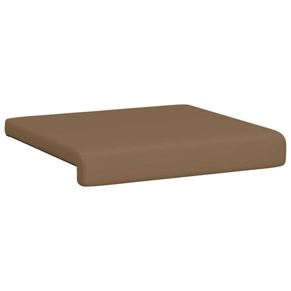 Bench Cushion 2 pcs Faux Leather Cappuccino Depth 35 cm