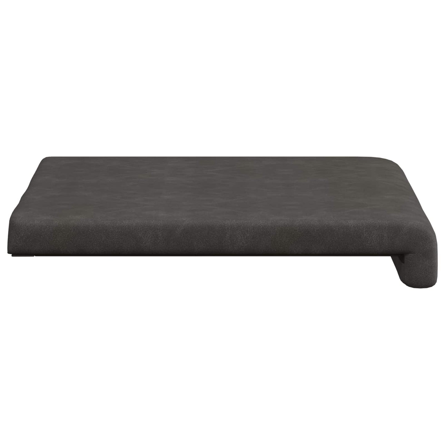 Bench Cushion 2 pcs Faux Leather Black Depth 35 cm