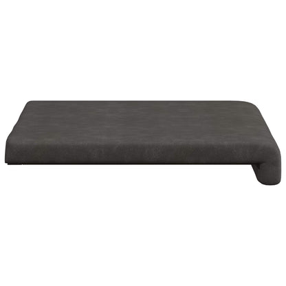 Bench Cushion 2 pcs Faux Leather Black Depth 35 cm