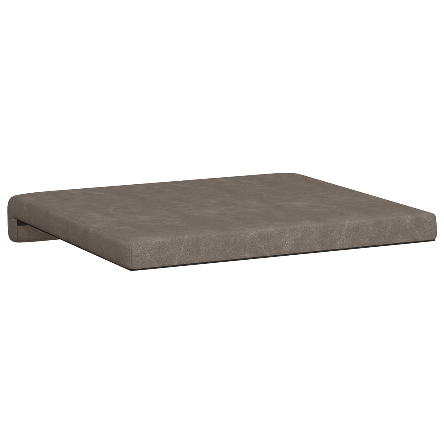 Bench Cushion 2 pcs Faux Leather Grey Depth 35 cm