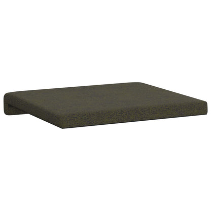 Bench Cushion 2 pcs Faux Suede Fabric Army Green Depth 35 cm