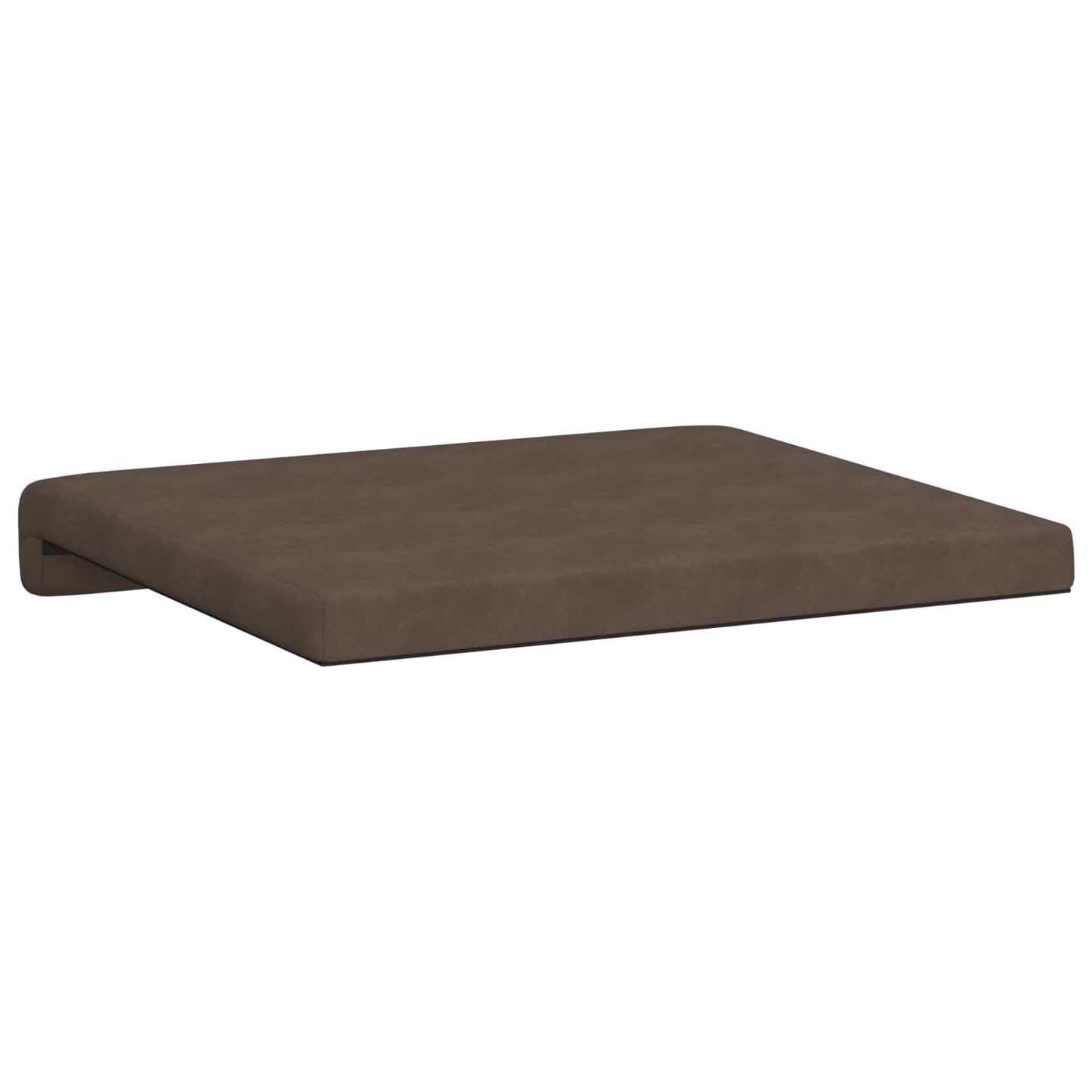 Bench Cushion 2 pcs Microfiber Brown Depth 35 cm