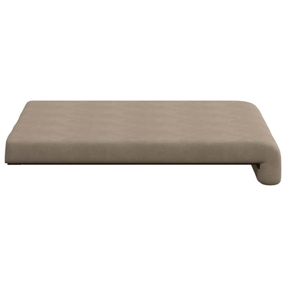 Bench Cushion 2 pcs Microfiber Taupe Depth 35 cm