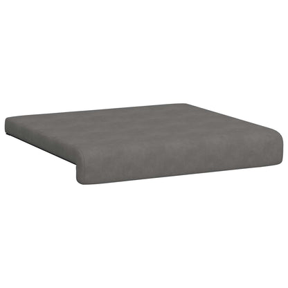 Bench Cushion 2 pcs Microfiber Dark Grey Depth 35 cm