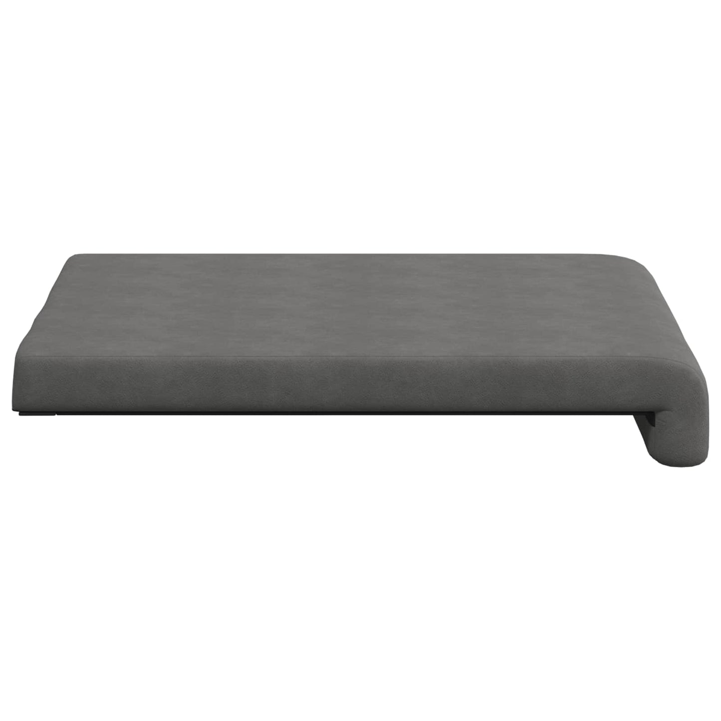Bench Cushion 2 pcs Microfiber Dark Grey Depth 35 cm