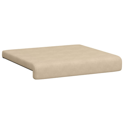 Bench Cushion 2 pcs Microfiber Cream Depth 35 cm