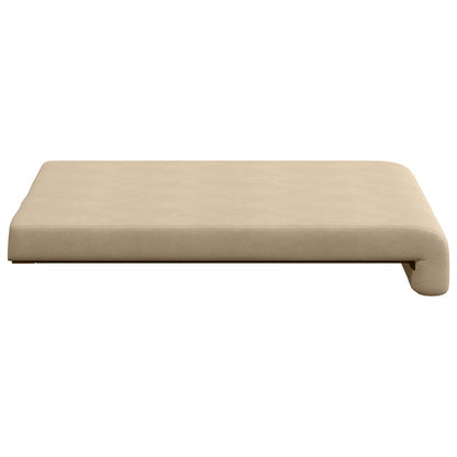 Bench Cushion 2 pcs Microfiber Cream Depth 35 cm