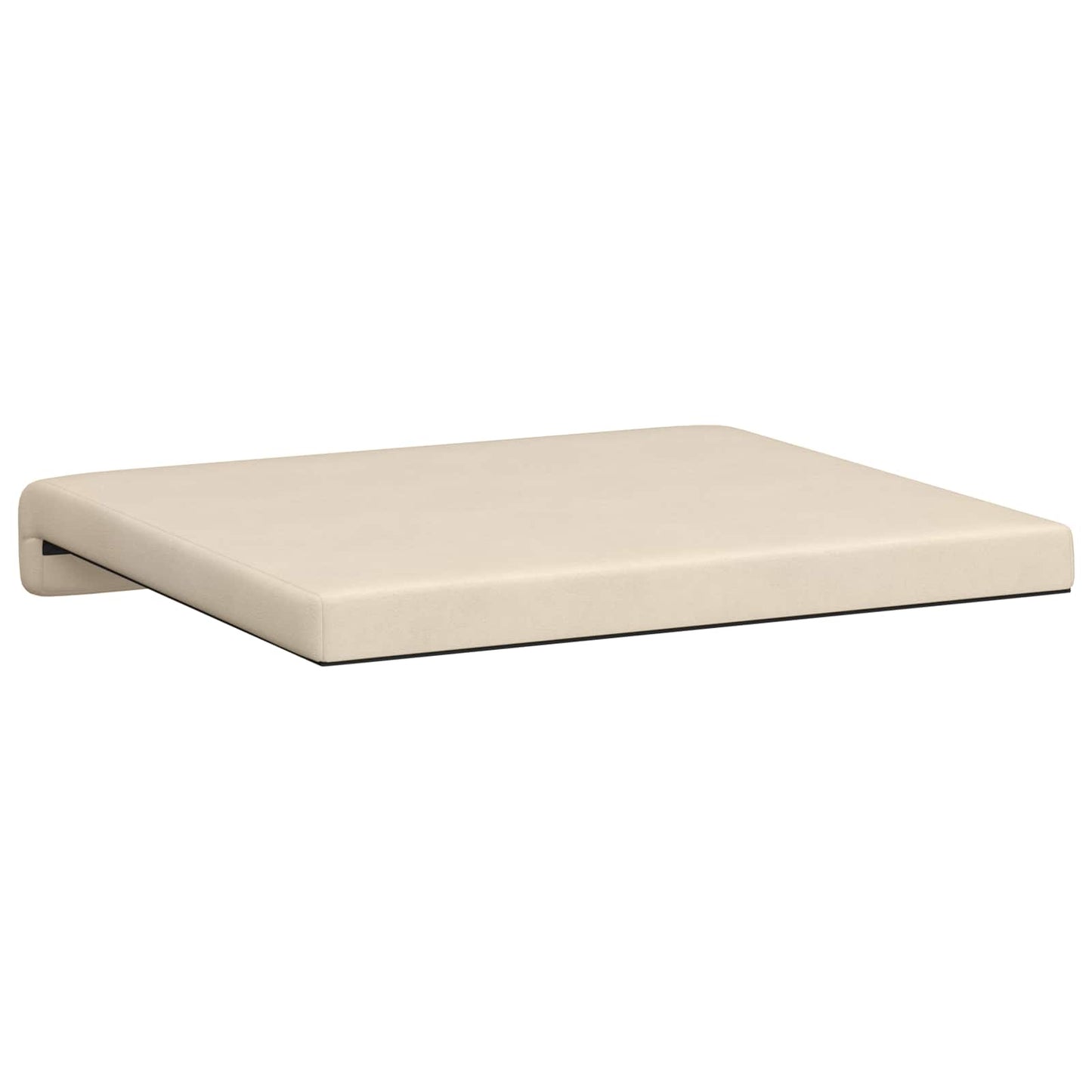 Bench Cushion 2 pcs Microfiber Beige Depth 35 cm