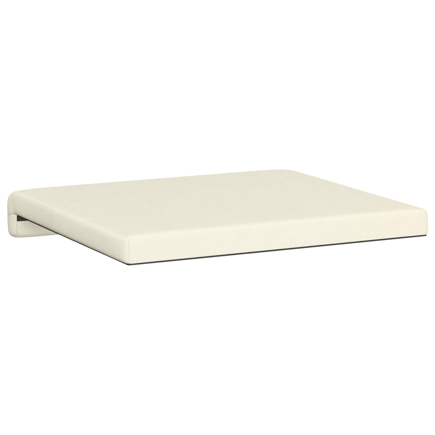 Bench Cushion 2 pcs Corduroy Cream Depth 35 cm
