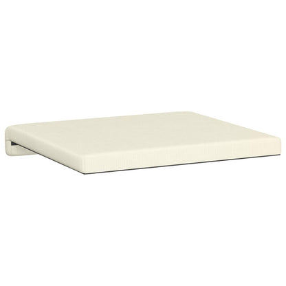 Bench Cushion 2 pcs Corduroy Cream Depth 35 cm