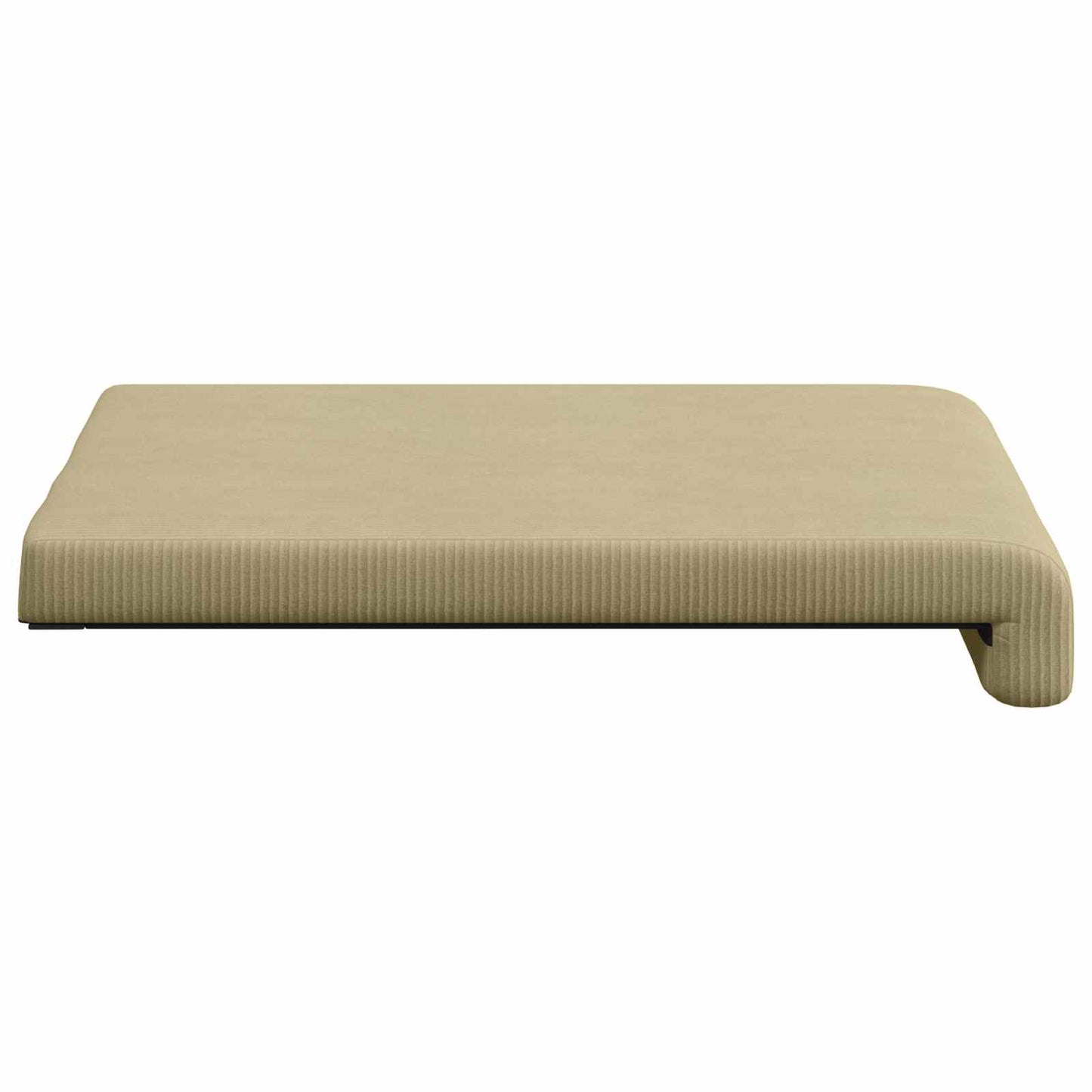Bench Cushion 2 pcs Corduroy Grey Green Depth 35 cm