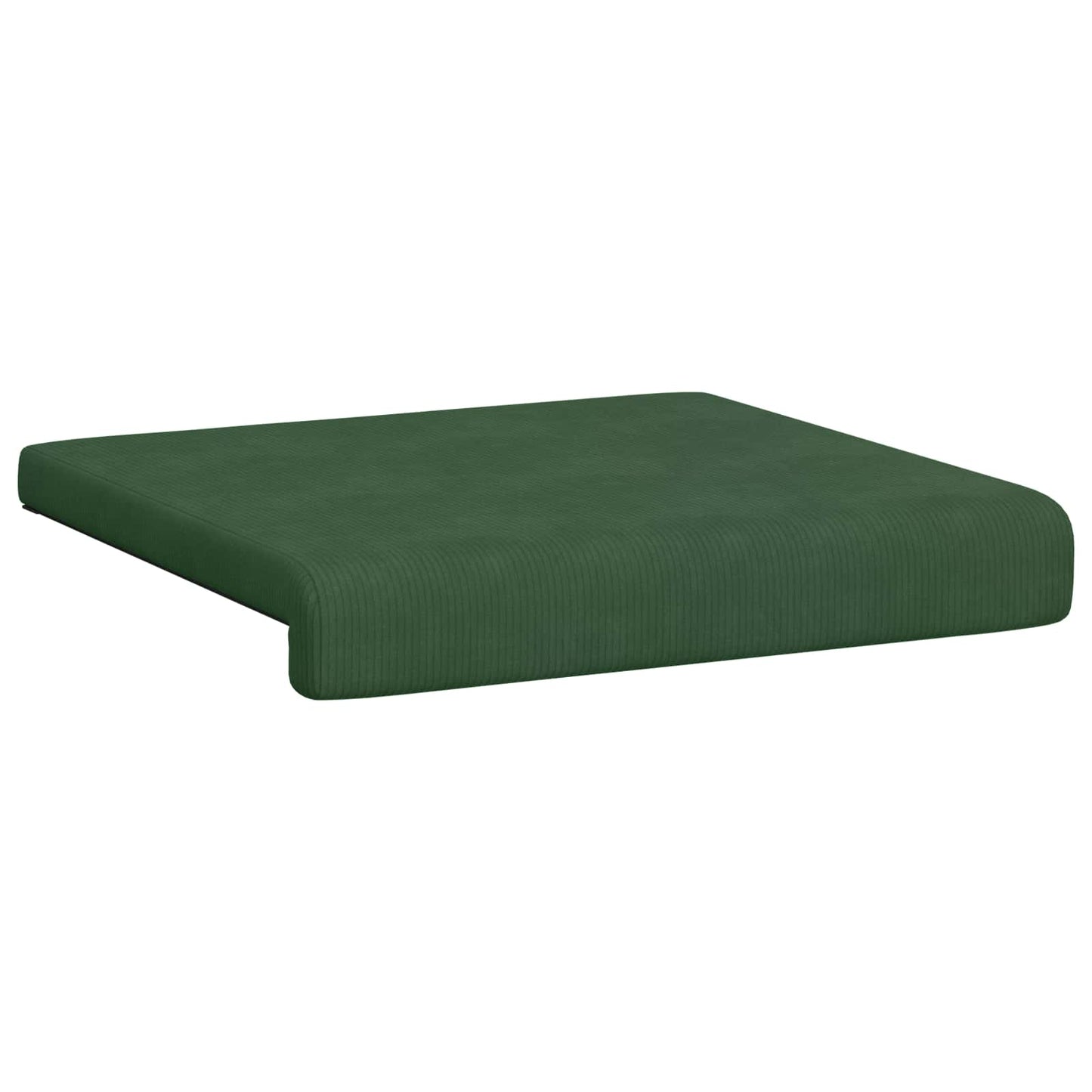 Bench Cushion 2 pcs Corduroy Dark Green Depth 35 cm