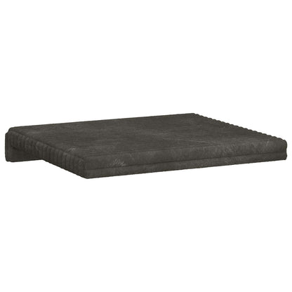 Bench Cushion 2 pcs Plush Corduroy Anthracite Depth 35 cm