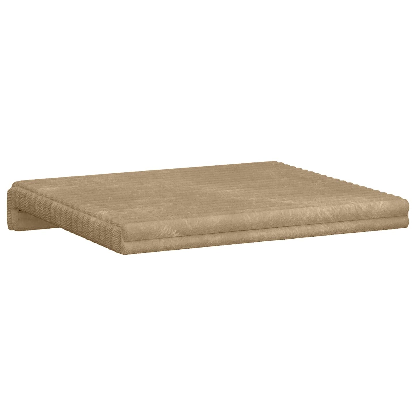 Bench Cushion 2 pcs Plush Corduroy Taupe Depth 35 cm