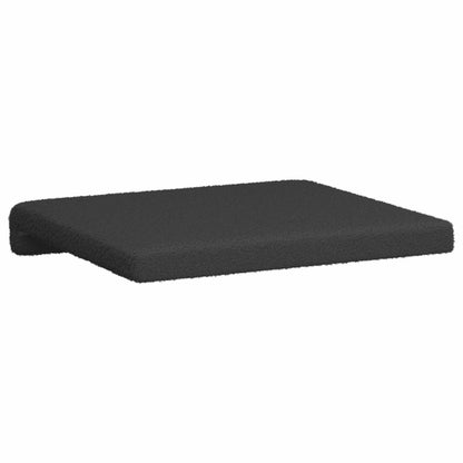 Bench Cushion 2 pcs Sherpa Fabric Dark Grey Depth 35 cm