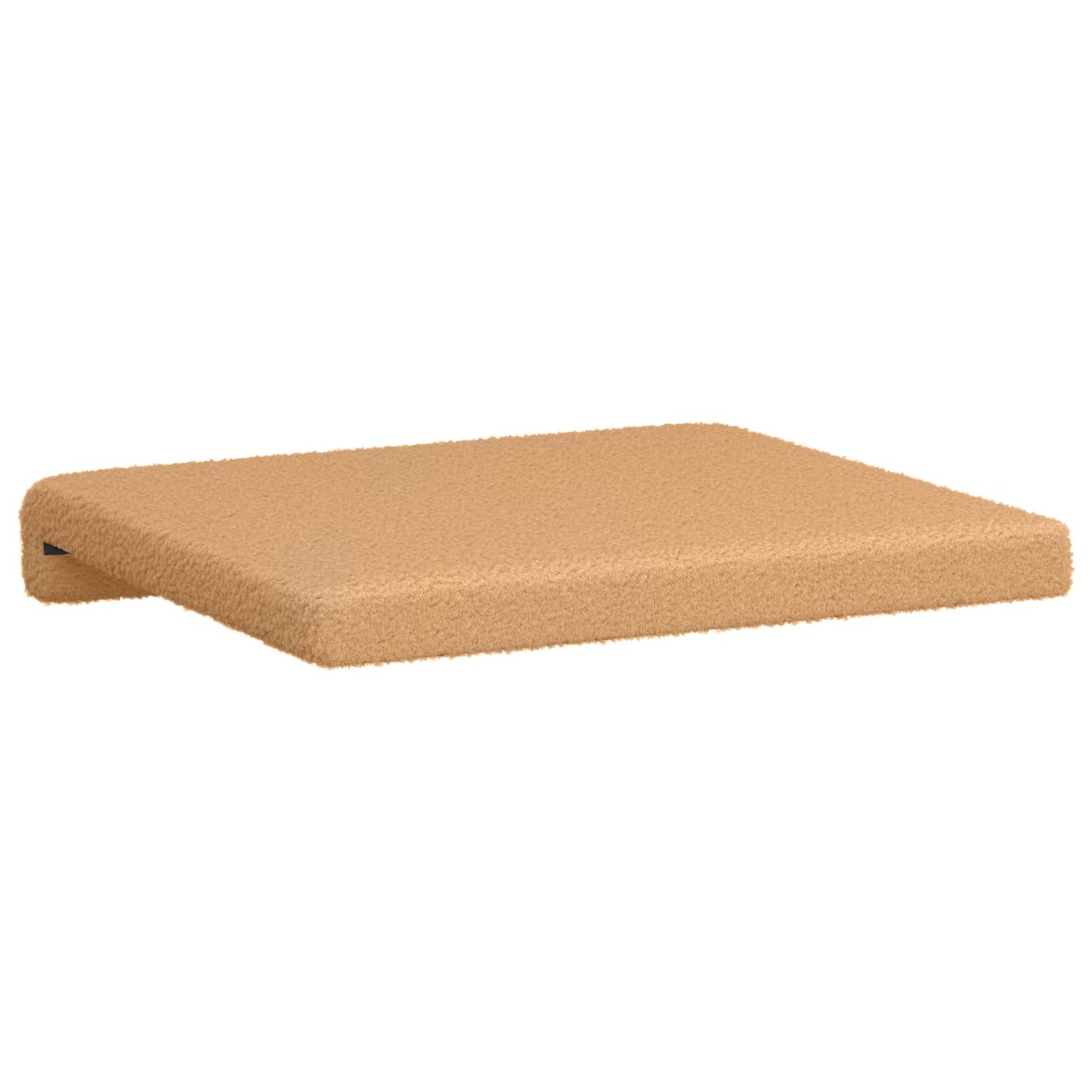 Bench Cushion 2 pcs Sherpa Fabric Beige Depth 35 cm