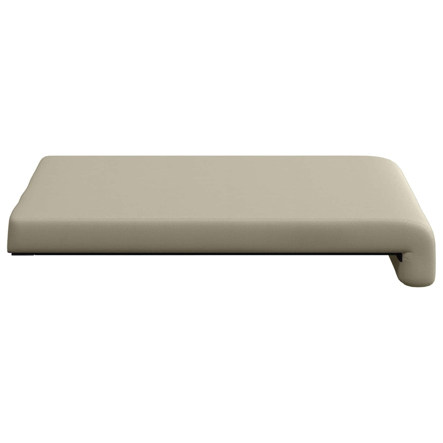 Bench Cushion 2 pcs Textured Velvet Sand Depth 35 cm