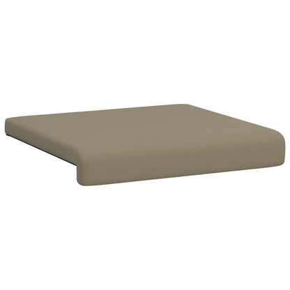 Bench Cushion 2 pcs Textured Velvet Khaki Depth 35 cm