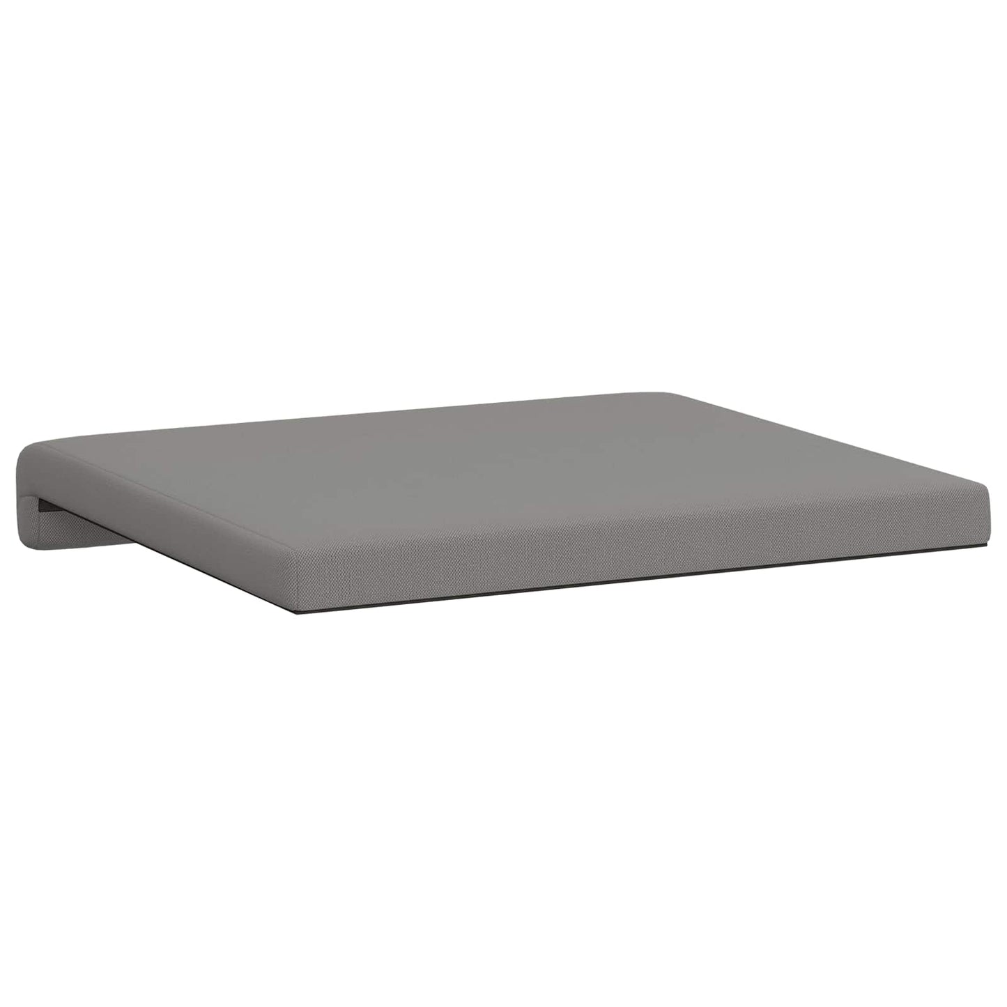 Bench Cushion 2 pcs Textured Velvet Dark Grey Depth 35 cm