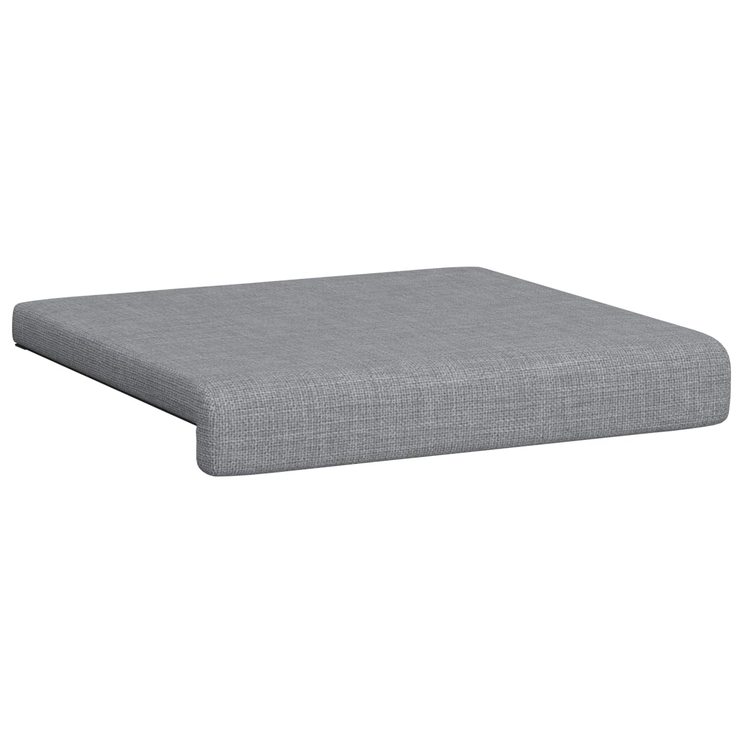 Bench Cushion 4 pcs Fabric Light Grey Depth 35 cm