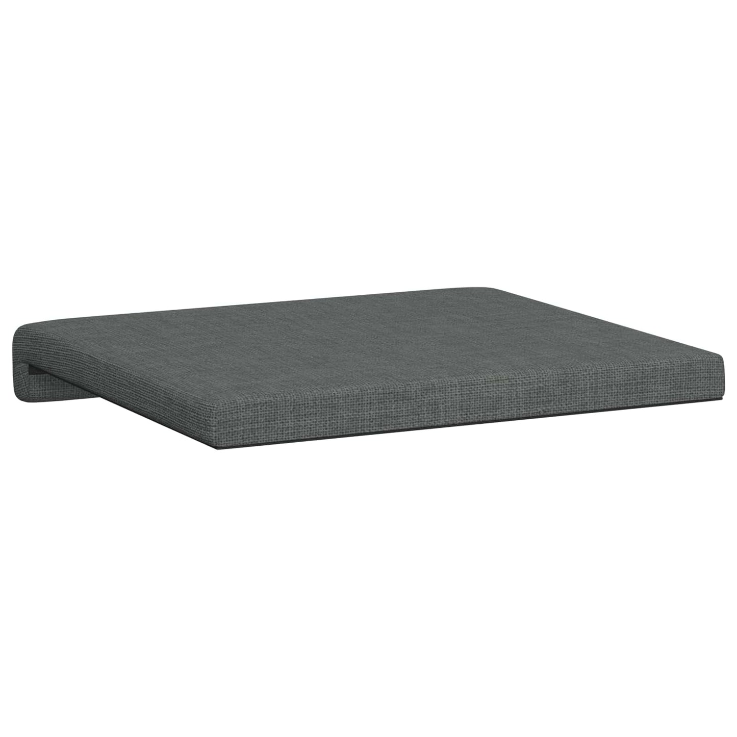 Bench Cushion 4 pcs Fabric Dark Grey Depth 35 cm