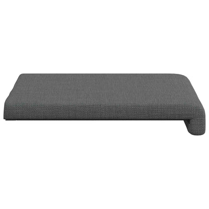 Bench Cushion 4 pcs Fabric Dark Grey Depth 35 cm
