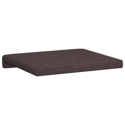 Bench Cushion 4 pcs Fabric Dark Brown Depth 35 cm