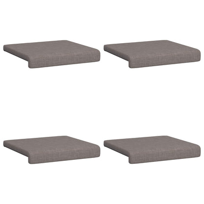 Bench Cushion 4 pcs Fabric Taupe Depth 35 cm