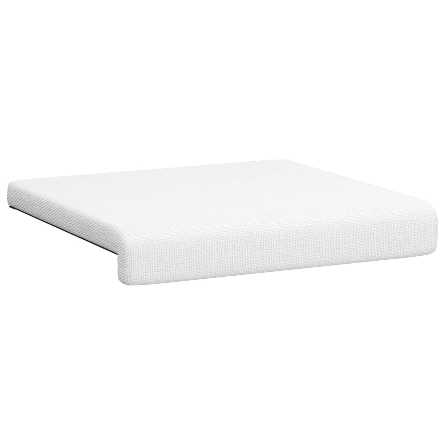 Bench Cushion 4 pcs Fabric White Depth 35 cm