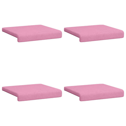 Bench Cushion 4 pcs Fabric Pink Depth 35 cm