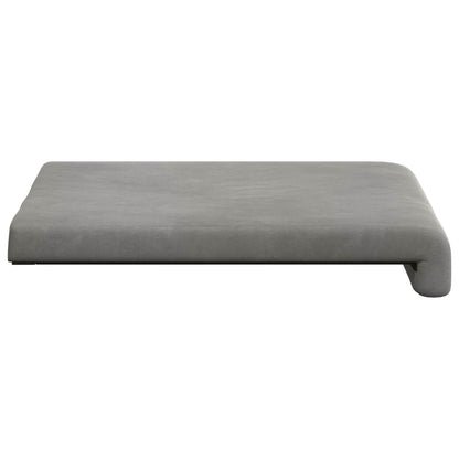 Bench Cushion 4 pcs Velvet Light Grey Depth 35 cm