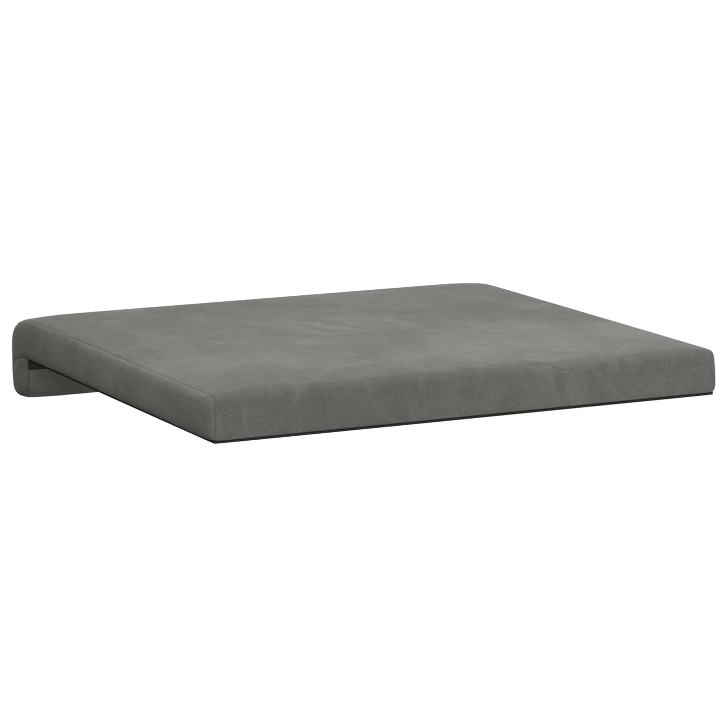 Bench Cushion 4 pcs Velvet Dark Grey Depth 35 cm