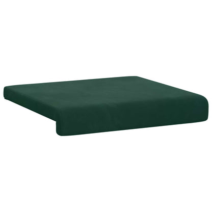 Bench Cushion 4 pcs Velvet Dark Green Depth 35 cm
