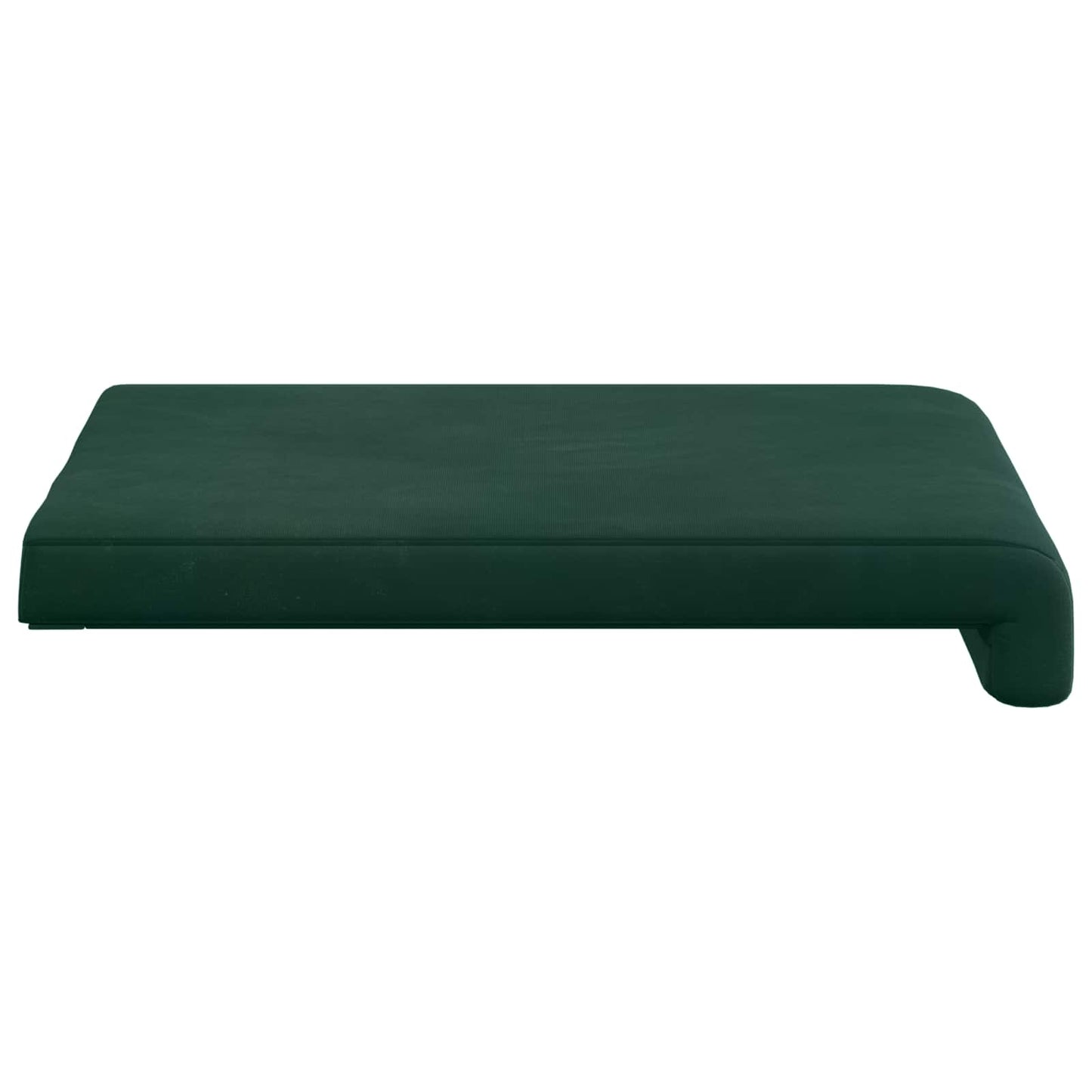 Bench Cushion 4 pcs Velvet Dark Green Depth 35 cm