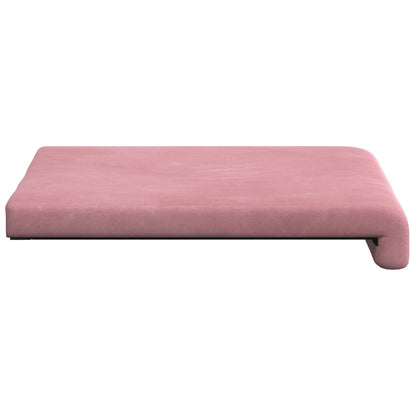 Bench Cushion 4 pcs Velvet Pink Depth 35 cm